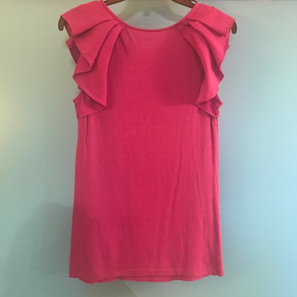 Purple Top With Ruffle Sleeves - Picture 4 of 5